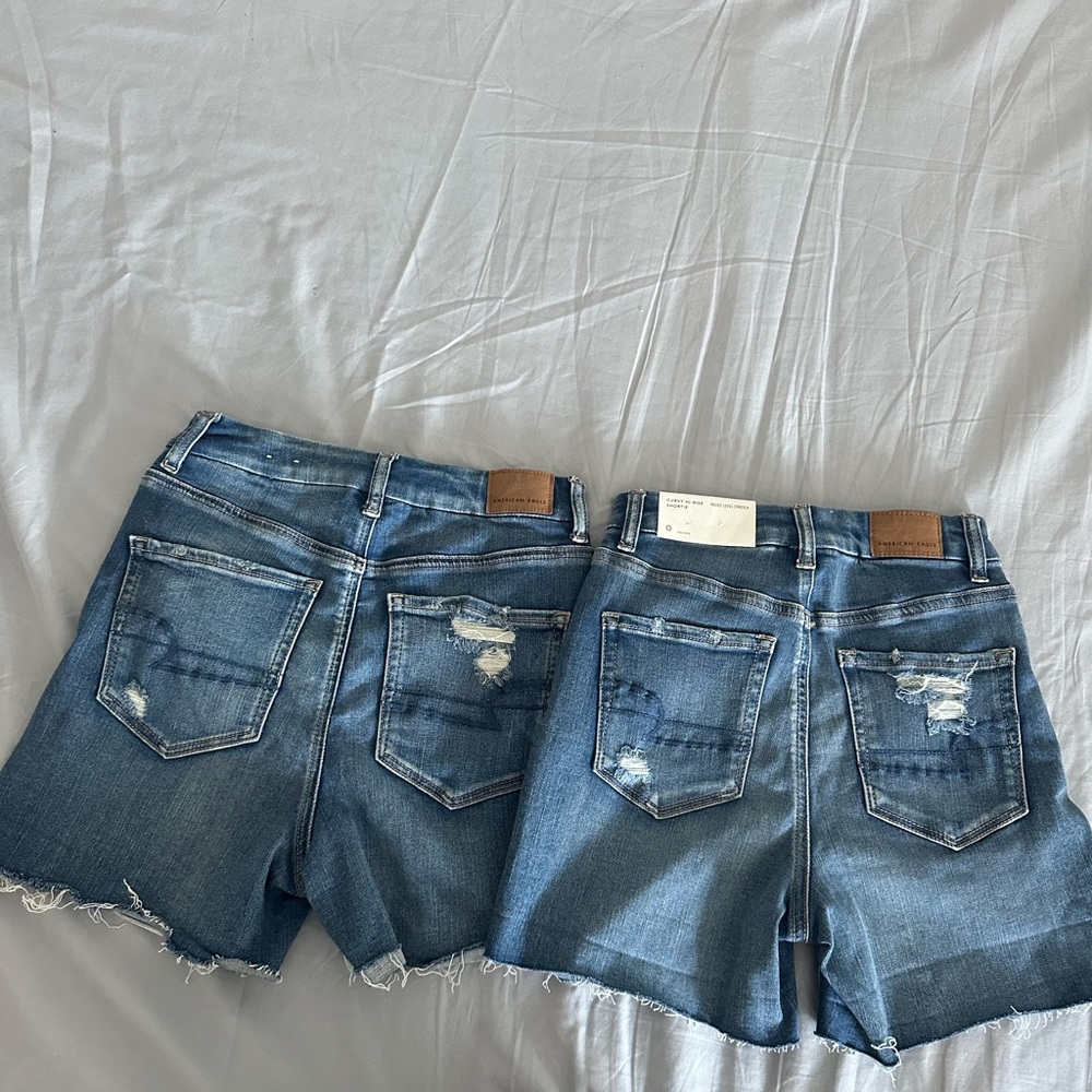 Curvy Hi-Rise Shorties by American Eagle – size 0 and 4